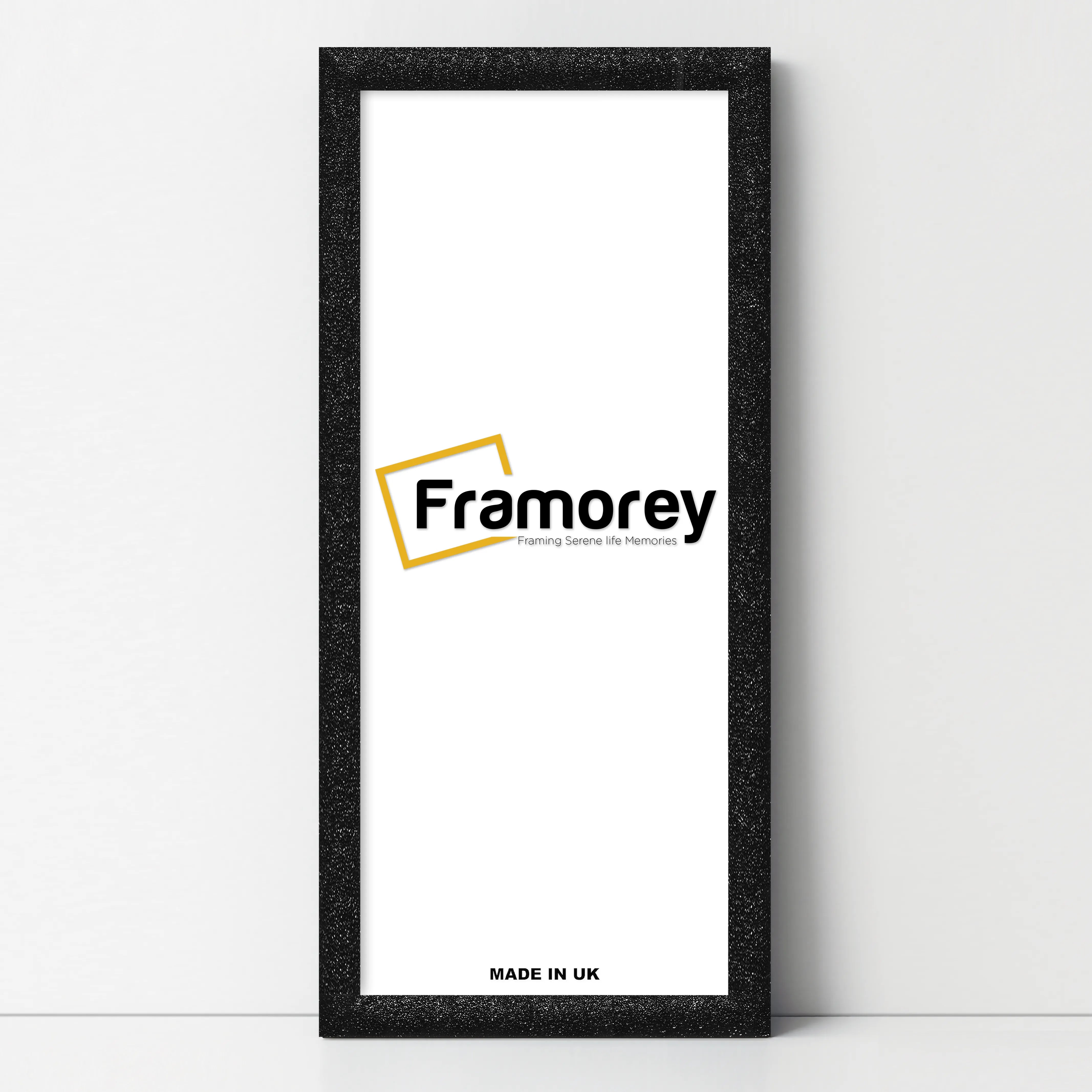 Panoramic Size Glitter Sparkle Black Photo Frames Wall Art Frame