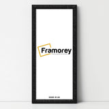 Panoramic Size Glitter Sparkle Black Photo Frames Wall Art Frame