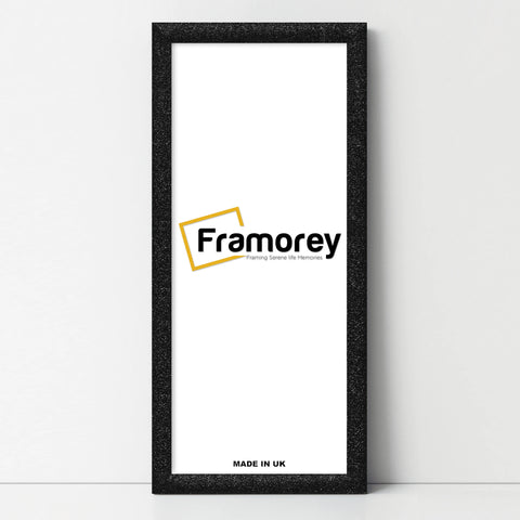 Panoramic Size Glitter Sparkle Black Photo Frames Wall Art Frame