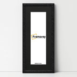 Panoramic Size Glitter Sparkle Black Photo Frames With Black Mount