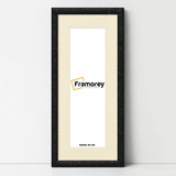 Panoramic Size Glitter Sparkle Black Photo Frames With Ivory Mount