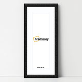 Panoramic Size Glitter Sparkle Black Photo Frames With White Mount