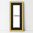 Panoramic Size Glitter Sparkle Gold Photo Frames With Black Mount