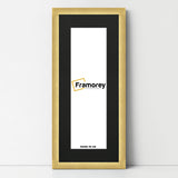 Panoramic Size Glitter Sparkle Gold Photo Frames With Black Mount