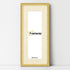 Panoramic Size Glitter Sparkle Gold Photo Frames With Ivory Mount