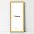 Panoramic Size Glitter Sparkle Gold Photo Frames With White Mount