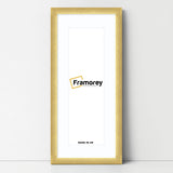 Panoramic Size Glitter Sparkle Gold Photo Frames With White Mount