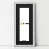 Panoramic Size Glitter Sparkle Silver Photo Frames With Black Mount