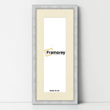 Panoramic Size Glitter Sparkle Silver Photo Frames With Ivory Mount