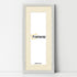 Panoramic Size Glitter Sparkle White Photo Frames With Ivory Mount