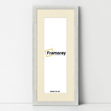 Panoramic Size Glitter Sparkle White Photo Frames With Ivory Mount