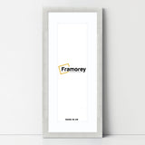 Panoramic Size Glitter Sparkle White Photo Frames With White Mount