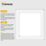 Step Style Square Size White Picture Frame Wall Art Poster Frame