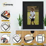 Step Style Black Picture Frame Wall Art Poster Frame With Black Mount