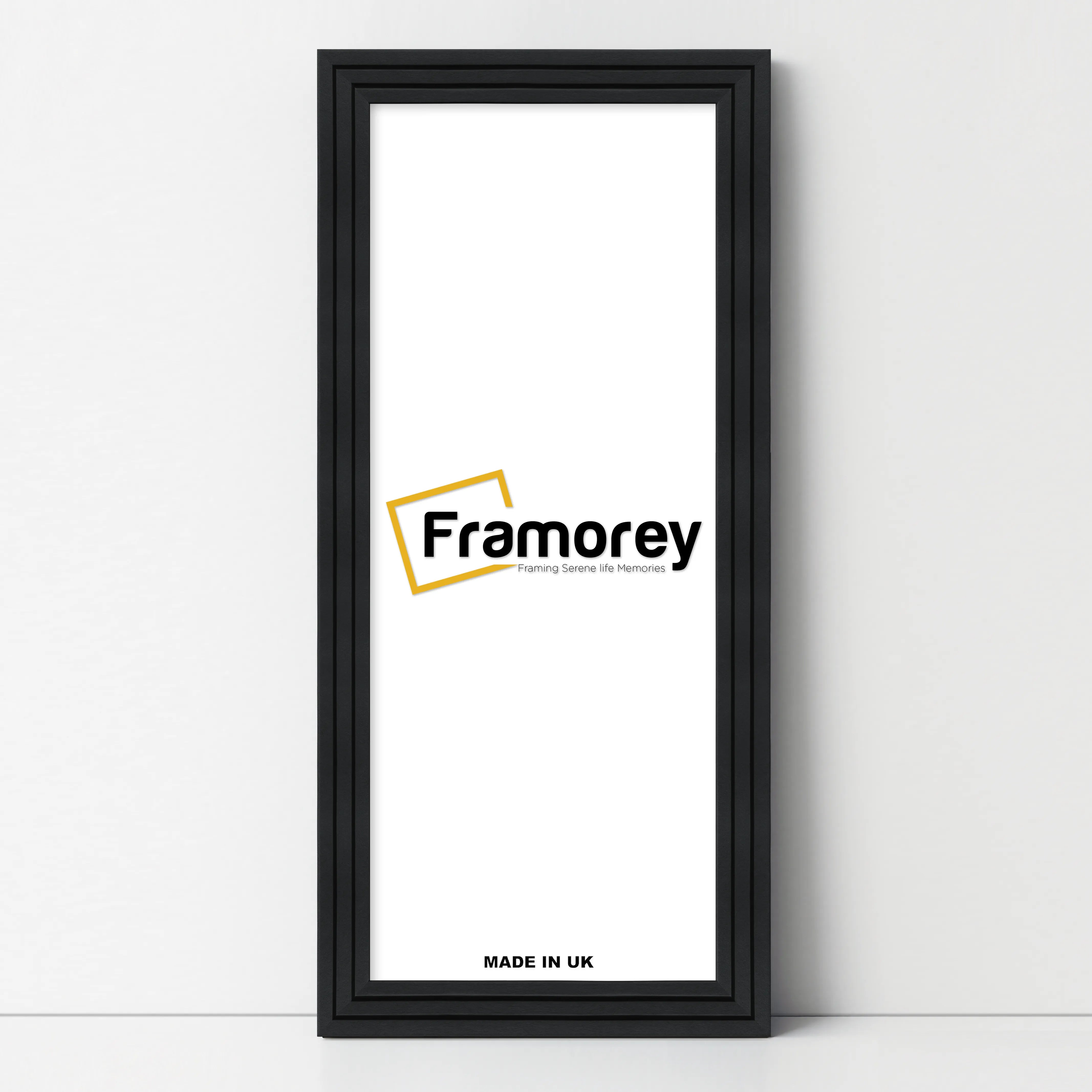 Panoramic Step Style Black Picture Frame Wall Art Poster Frame