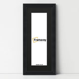 Panoramic Step Style Black Photo Frame With Black Mount
