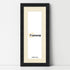 Panoramic Step Style Black Photo Frame With Ivory  Mount