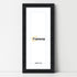 Panoramic Step Style Black Photo Frame With White Mount