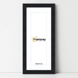 Panoramic Step Style Black Photo Frame With White Mount