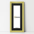 Panoramic Step Style Gold Photo Frame With Black Mount