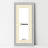 Panoramic Step Style Grey Photo Frame With Ivory Mount