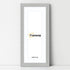 Panoramic Step Style Grey Photo Frame With White Mount