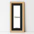Panoramic Step Style Oak Photo Frame With Black Mount