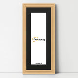Panoramic Step Style Oak Photo Frame With Black Mount
