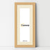 Panoramic Step Style Oak Photo Frame With Ivory  Mount