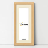 Panoramic Step Style Oak Photo Frame With Ivory  Mount