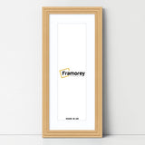 Panoramic Step Style Oak Photo Frame With White Mount