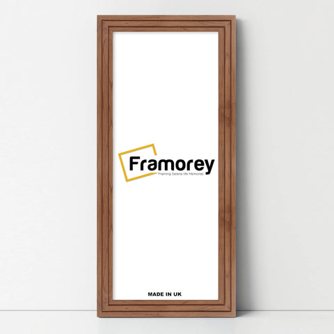 Panoramic Step Style Walnut Picture Frame Wall Art Poster Frame
