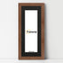 Panoramic Step Style Walnut Photo Frame With Black Mount