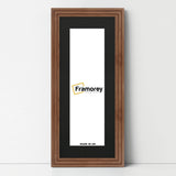 Panoramic Step Style Walnut Photo Frame With Black Mount