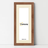 Panoramic Step Style Walnut Photo Frame With Ivory  Mount