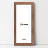 Panoramic Step Style Walnut Photo Frame With White Mount