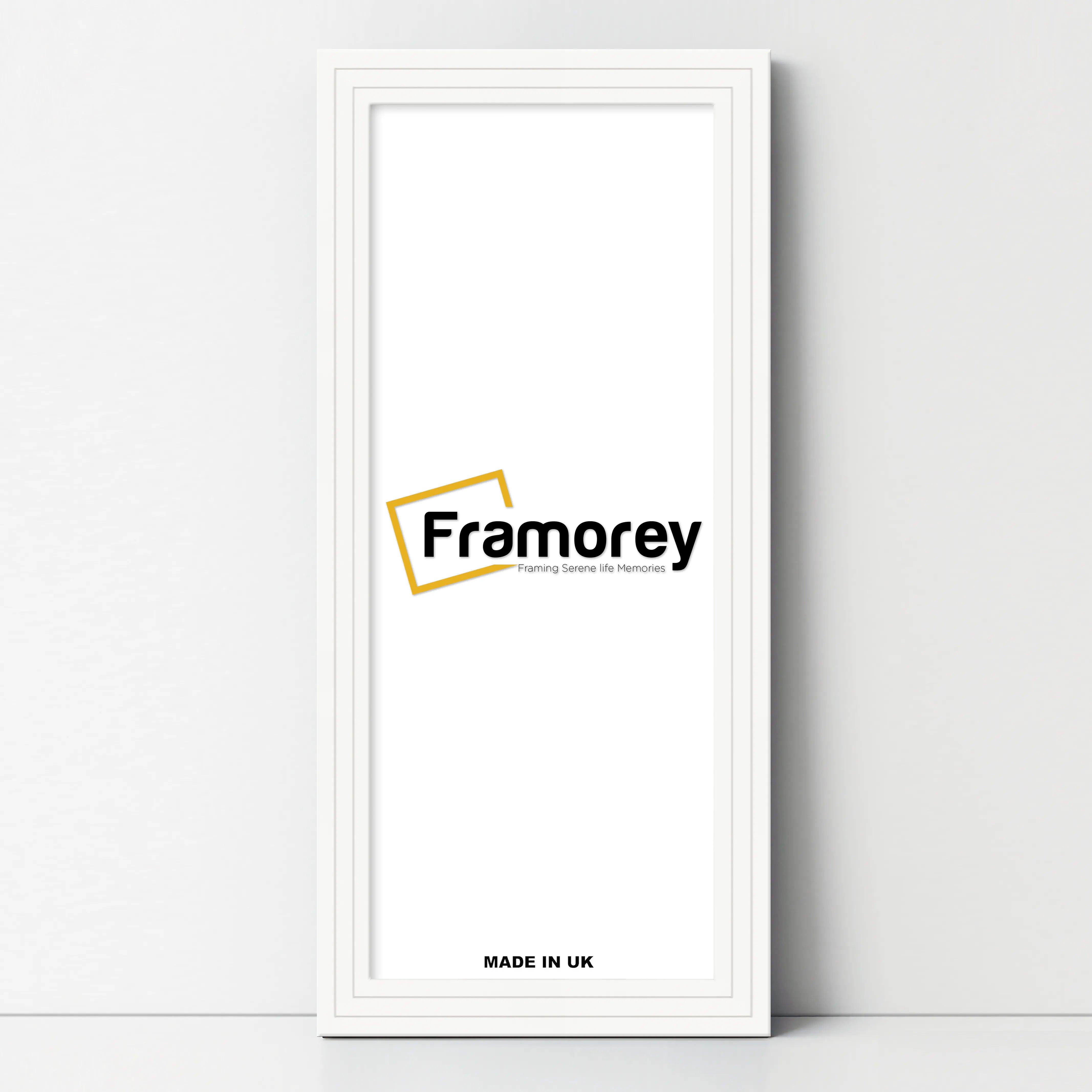 Panoramic Step Style White Picture Frame Wall Art Poster Frame