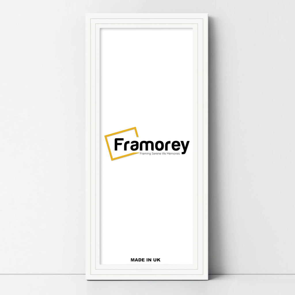 Panoramic Step Style White Picture Frame Wall Art Poster Frame
