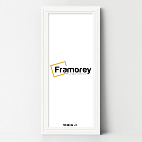 Panoramic Step Style White Picture Frame Wall Art Poster Frame