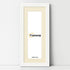 Panoramic Step Style White Photo Frame With Ivory  Mount