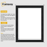 Step Style Black Picture Frame Wall Art Poster Frame
