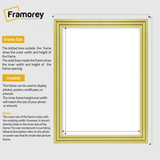 Step Style Gold Picture Frame Wall Art Poster Frame