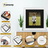 Swept Style Square White Picture Frame Wall Decor Photo Frame With Black  Mount
