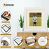 Swept Style Square White Picture Frame Wall Decor Photo Frame With Ivory Mount