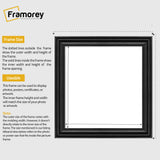Swept Style Square Size Black Picture Frame Wall Decor Photo Frame