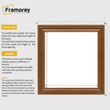 Swept Style Square Size Walnut Picture Frame Wall Decor Photo Frame