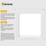 Swept Style Square Size White Picture Frame Wall Decor Photo Frame