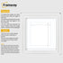 Swept Style Square White Picture Frame With White Mount