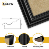 Swept Style Black Picture Frame Wall Décor Photo Frame