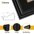 Swept Style Panoramic Black Picture Frame With Black Mount Photo Frame